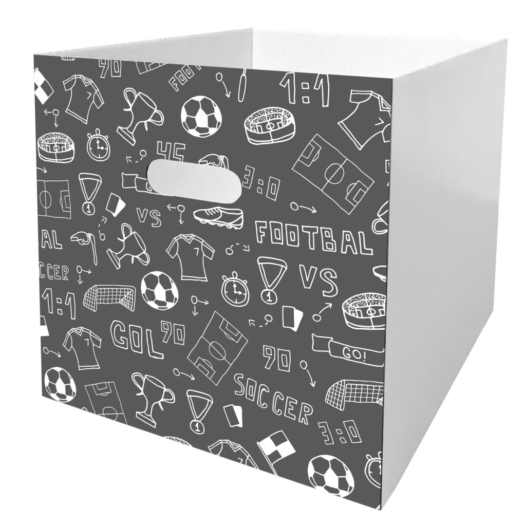 Storebox Kallax FußballIcons Boxeffect
